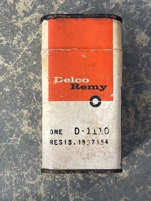NOS Delco 1957154 D1110 Ignition Ballast Resistor 1955-67 Chevy 396 409 427 F.I. - Image 1 of 4