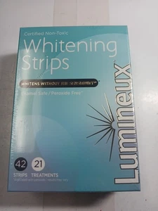 Lumineux Teeth Whitening Strips 42 Strips 21 Treatments Exp. 01/2026 - Picture 1 of 6