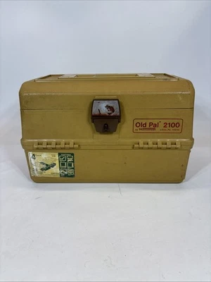 Caja de aparejos de pesca Old Pal Woodstream 2100 de colección 2 tapas y 4 bandejas Foto 1 de 4