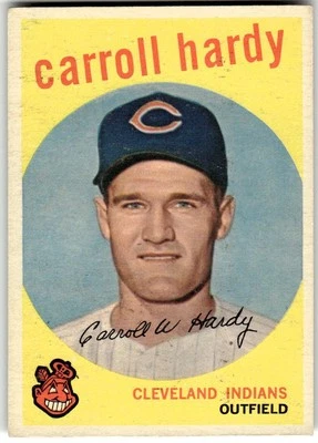 1959 Topps #168 Carroll Hardy - Image 1 of 2