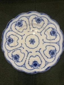 W.H. Grindley Blue Flow Beaufort Dinner Plate 10 inches - Picture 1 of 7