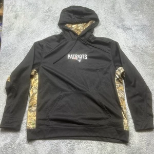 Dunbrooke New England Patriots Hoodie Herren XL schwarz mit Camouflage NFL Football Tasche - Bild 1 von 15