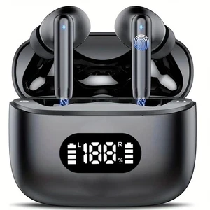 Wireless Earphone Noise Cancelling Bluetooth 5.3 Headphone with LED Display - Picture 1 of 6