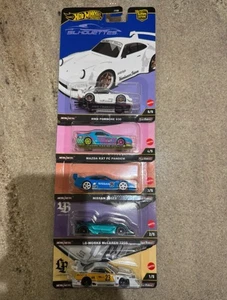 Hot Wheels Silhouettes Full Set of 5 Skyline Porsche Nissan McLaren Mazda - Picture 1 of 3
