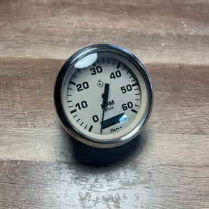 B-Ware Faria Drehzahlmesser Betriebsstundenzähler 6000 RPM Boot Instrument Ø85mm - Picture 1 of 3