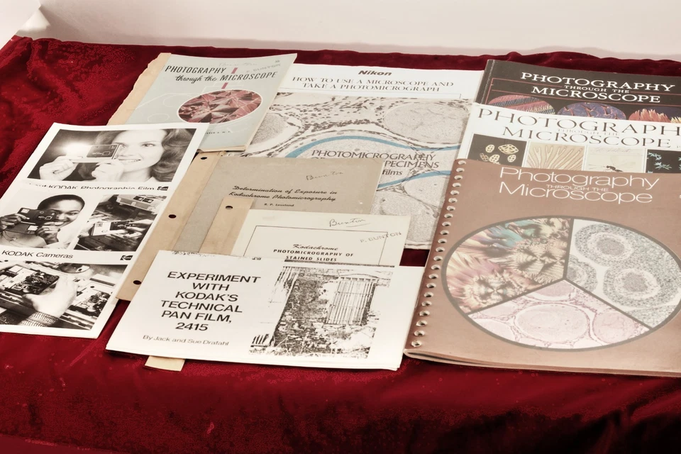 KODAK AND NIKON BOOKLETS ON PHOTOMICROSCOPY, FILMS AND MORE - HISTORIC - Image 1 of 1