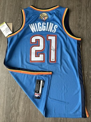 Aaron Wiggins Oklahoma City Thunder Autograph Signed Finals Jersey! Psa Coa  - Image 1 of 3