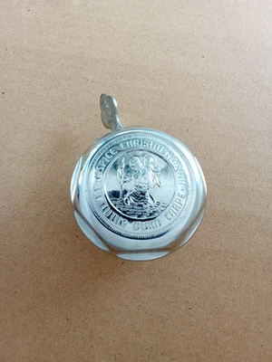 ASPICE CHRISTOPHORUM Et Tutus Viam Carpe NOS Vintage Bicycle Bell Germany  - Image 1 of 4