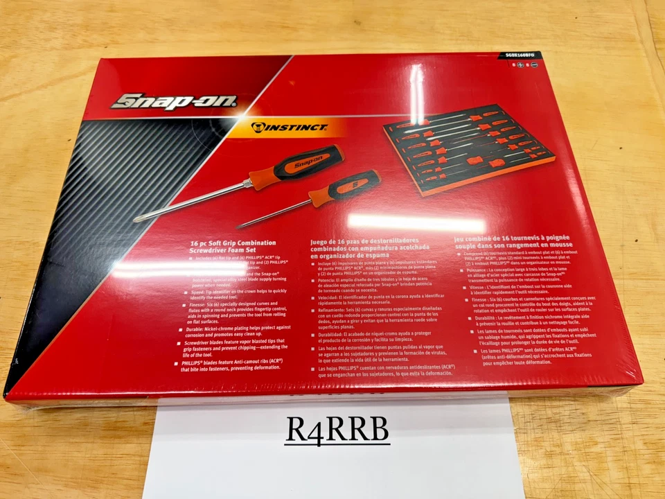 Snap-on Tools EE. UU. NUEVO 16 piezas NARANJA agarre suave juego de destornilladores INSTINCT SGDX160BFO Foto 1 de 4