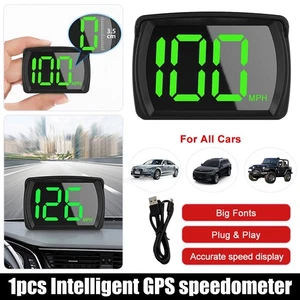 Speedometer Digital GPS Car Speed MP/H HUD Head Up Display Satelite Speedometer - Picture 1 of 13