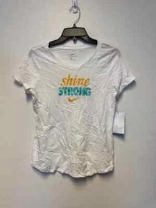 NIKE GIRLS WHITE XLARGE SHINE STRONG TSHIRT *NEW - Picture 1 of 1