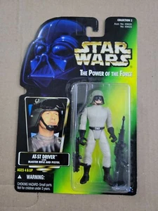Star Wars Power of The Force Green Card AT-ST Driver Action Figure - Picture 1 of 2