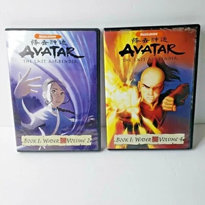 Avatar The Last Airbender SET 2 DVDs Buch 1 Wasser Band 2 & 4 Anime Nickelodeon - Bild 1 von 11