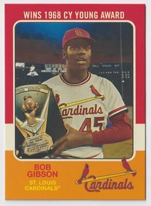 2024 Topps Heritage High Number Bob Gibson Wins 1968 Cy Young #75R-7 Cardinals - Picture 1 of 2