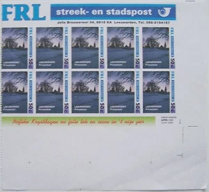 Stadspost Leeuwarden 1995 - Proefvelletje Winterlandschap Prinsentuin (2) - Picture 1 of 1