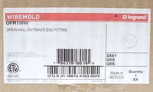 OFR10IW WIREMOLD LEGRAND OFR IN WALL Entrance End Fitting GRAY - Picture 1 of 4