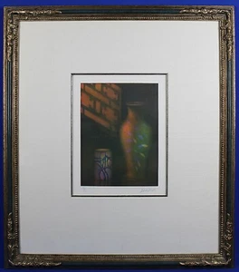 Laurent Schkolnyk Signed Numbered "La Fenetre Chinoise" Mezzotint 1990 w/ COA - Picture 1 of 8