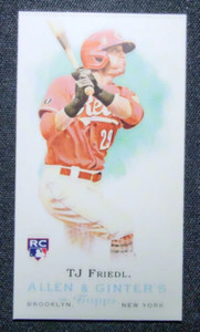 2022 Topps Allen & Ginter TJ Friedl Rookie Design Variation Mini #RDV-8 RC