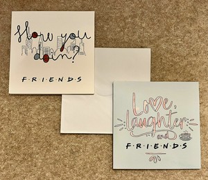 matthew perry Friends Pack of 8 Blank Cards & Envelopes 2 Designs Official  