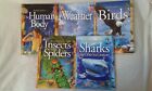 5 X Pathfinders Books The Human Body Weather Birds Insects And Spiders Sharks