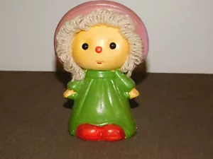 VINTAGE 7" HIGH HOLLY HOBBIE LITTLE GIRL CERAMIC BANK - Picture 1 of 11
