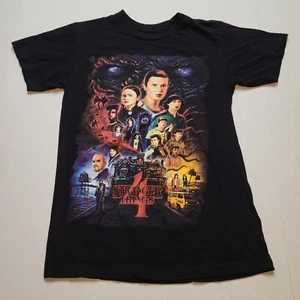 Netflix Stranger Things T-Shirt Mens S Black Tee ?76 - Picture 1 of 5