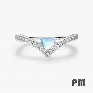 Mondstein Ring 925 Silber Damen Ring Sterlingsilber - Bild 1 von 4