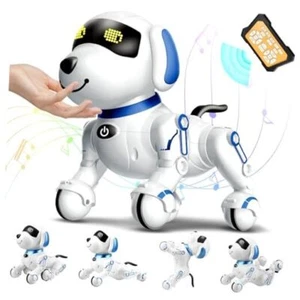 Remote Control Robot Dog Toy for Kids 5-7 Years Old, Pet Puppy Robotic Bule - Picture 1 of 8