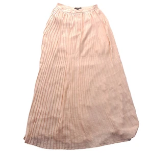 Forever 21 langer Rock Damen M (W28) pfirsichfarben / 1/4 seitlicher Reißverschluss / Taille bis Hüfte Futter - Bild 1 von 11