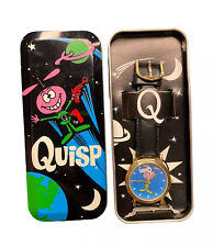 (1999) Quaker Oats/"Quisp Cereal” Mens Watch w/ tin *AS IS - Needs Battery*.