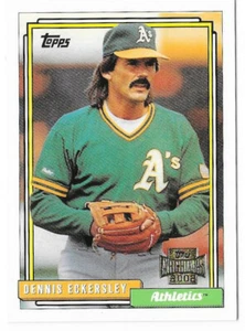 #46 DENNIS ECKERSLEY OAKLAND ATHLETIC #738 1992 CARD - TOPPS ARCHIVES NM-MT 2002 - Picture 1 of 2
