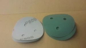P800 hook loop abrasive disc 80mm 3 hole Pack (15) 75mm 3" Sanding Film Pads - Picture 1 of 3
