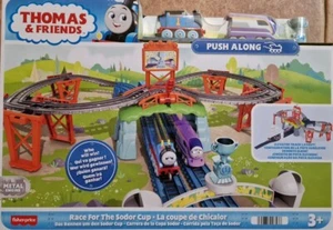 Thomas & Friends Race For The Sodor Cup & Push Along Trains Set New Xmas Toy 3+ - Picture 1 of 1