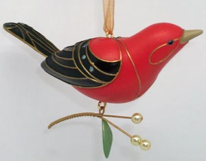 Hallmark 2011 Scarlet Tanager - Beauty of Birds - Evento KOC - RARO - NUEVO EN CAJA - Imagen 1 de 19