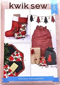 Gonna albero Kwik Sew 4347 decorazione natalizia, calza, sacchetti regalo, striscione albero - Foto 1 di 6