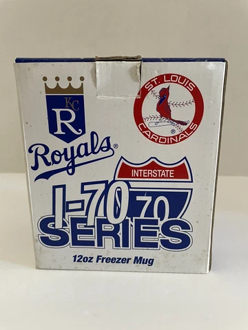 KANSAS CITY ROYALS VS ST LOUIS CARDINAL I-70 SERIES MLB 12 OZ FREEZER MUG NEW Cover
