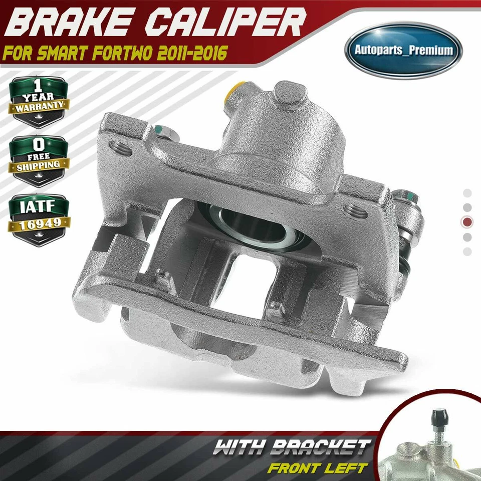 Pinça de freio a disco com suporte para Smart Fortwo 2008-2016 passageiro dianteiro direito - Imagem 1 de 4