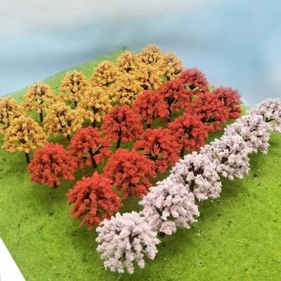 10PC HO/OO Scale Trees Miniatures Landscape Garden Plants Railway Scene Model - Image 1 of 4
