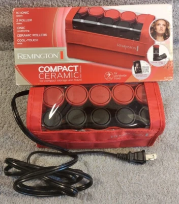 Setter de pelo de viaje Hot Rollers Remington H1015 compacto de cerámica de voltaje mundial Foto 1 de 4