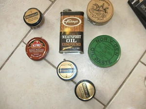 LOT Shoe Shine Leather Nor-V-Gen Oil, Meltonian Black 2, Propert's, Fiebing's - Picture 1 of 8