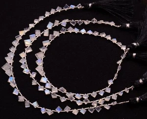 Rainbow Moonstone Beads for Jewelry Making 3 to 6 mm Size 9" Strand - Picture 1 of 6