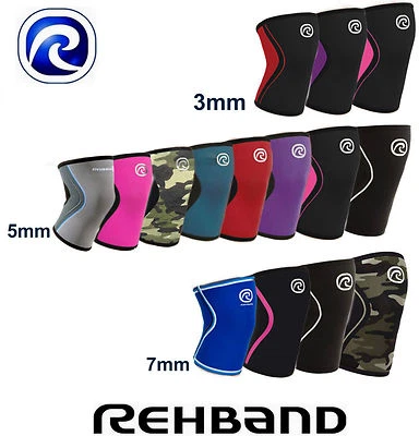 Kniebandage Rehband CrossFit Knee Support 3mm|5mm|7mm RX Line Bandage Gym - Bild 1 von 4