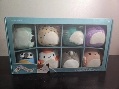 Squishmallows 5" Mini Plush Exotic Animals, Pack of 8, New - Image 1 of 3