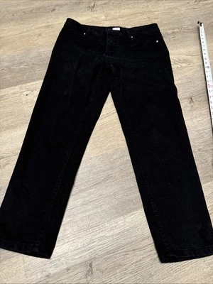 Pantalones de mezclilla Cache para mujer 12 ajustados al tobillo negros estrás adornados elásticos Foto 1 de 4