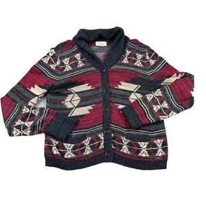 Ralph Lauren Denim & Supply Boho Southwest Print Women's Cardigan Sweater XL - Picture 1 of 9