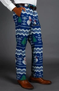 Shinesty Christmas Snowman Pants Men’s 32/32 Ugly Fun Festive Holiday Wear - Picture 1 of 14