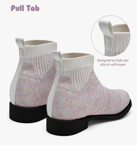 IceUnicorn Niñas Chelsea Botines Tejido Calcetín Sin Cordones Botines Cortos Talla 5.5-6 - Imagen 1 de 9