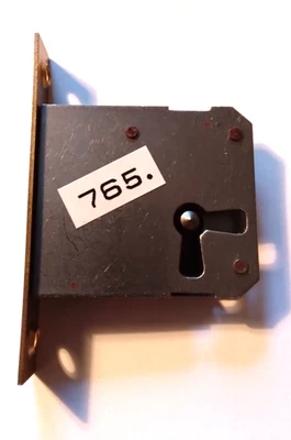 #419- Möbeleinsteckschloß - Vintage - Dorn 35 mm - Messingstulp 75 x 12 mm -Neu - Bild 1 von 2