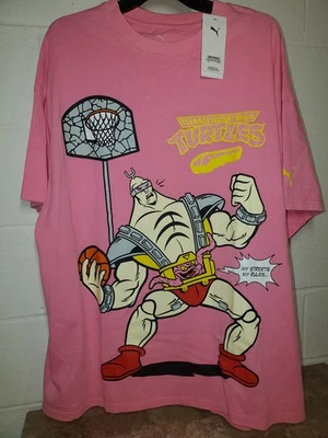 Camiseta Teenage Mutant Ninja Turtles X Puma Hoops para hombre rosa XL Foto 1 de 4