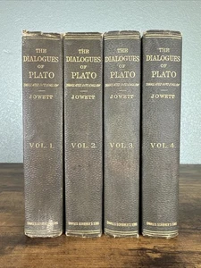 The Dialogues Of Plato by Benjamin Jowett (4 Volumes, Hardcover, 1911) - Bild 1 von 21